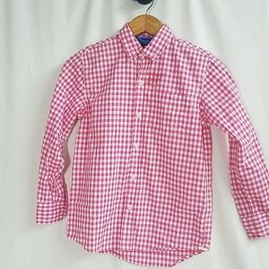 Long-sleeved button up boys shirt